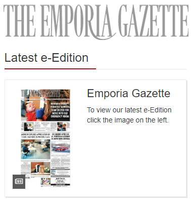 Emporia Gazette E-edition link